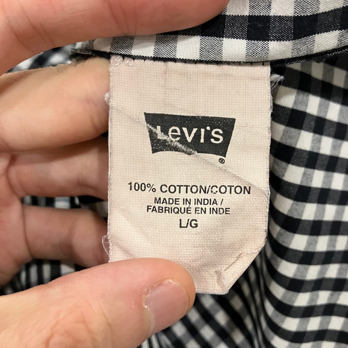 12 리바이스 깅엄 체크 웨스턴 셔츠 상품이미지5