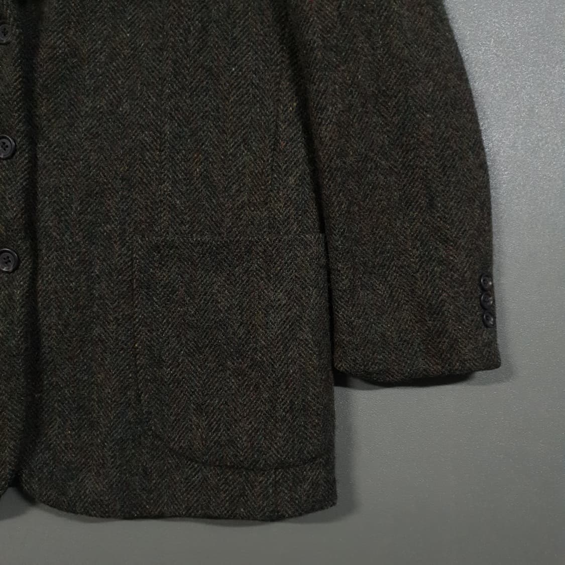 L (100) 90s L.L.Bean 엘엘빈 헤링본 테일러드 트위드 자켓 상품이미지5