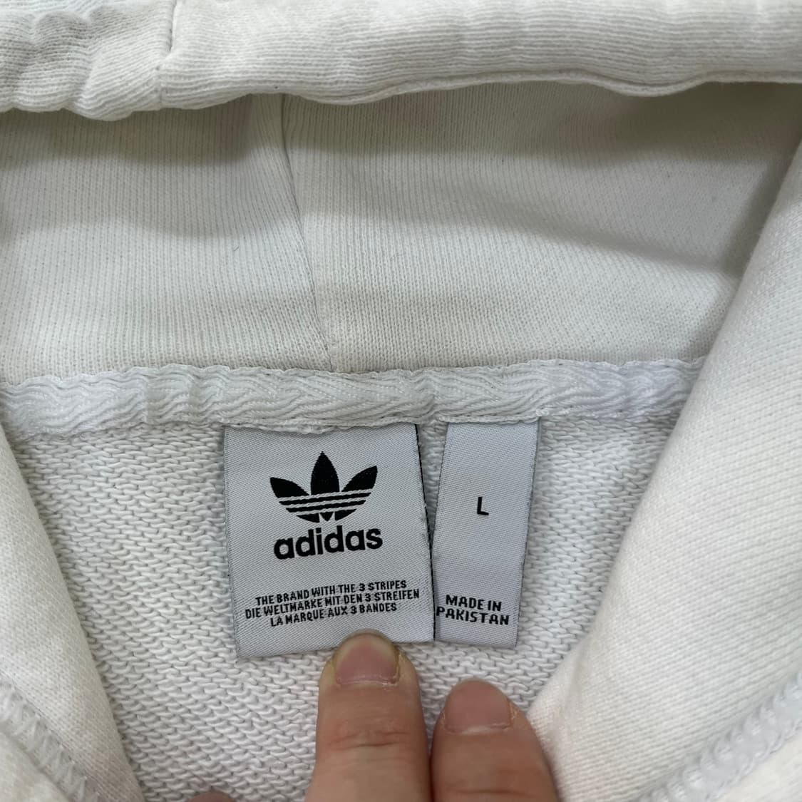 L 아디다스 레터링 후드티 0429M 상품이미지2