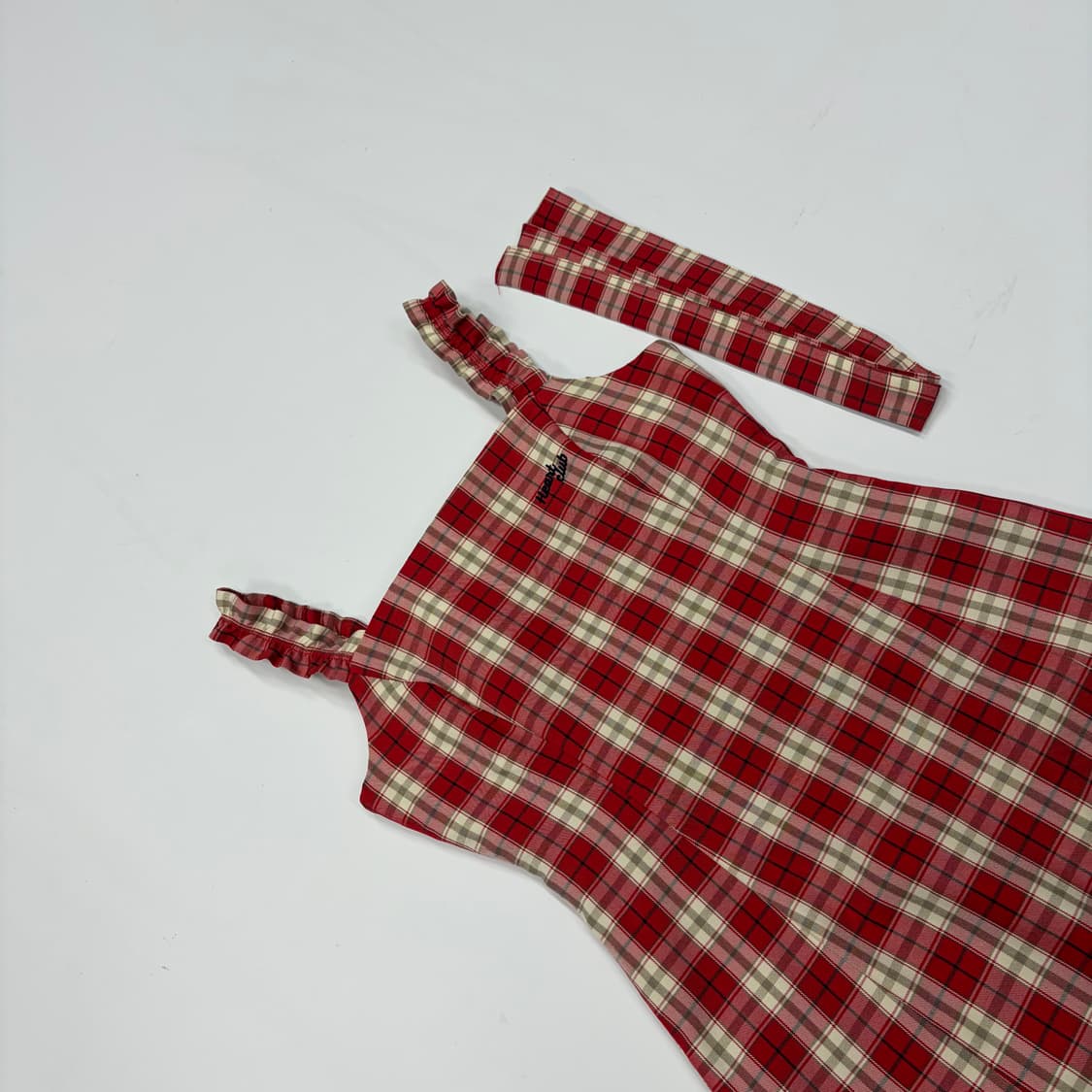 Heart club 하트클럽 체크 원피스 상품이미지4