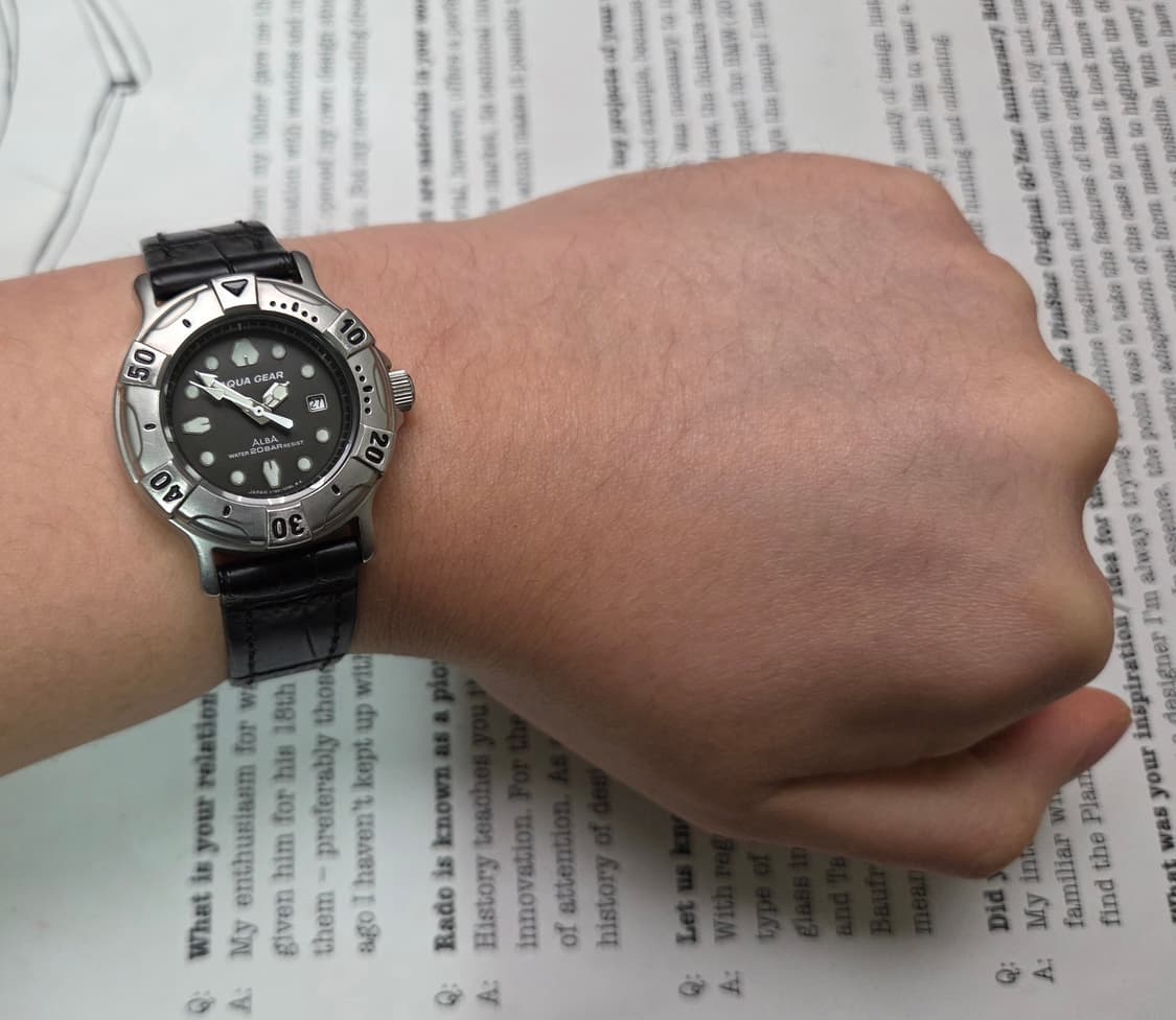 레어] 빈티지 세이코 알바 아쿠아기어 중형 미드사이즈 쿼츠  상품이미지7