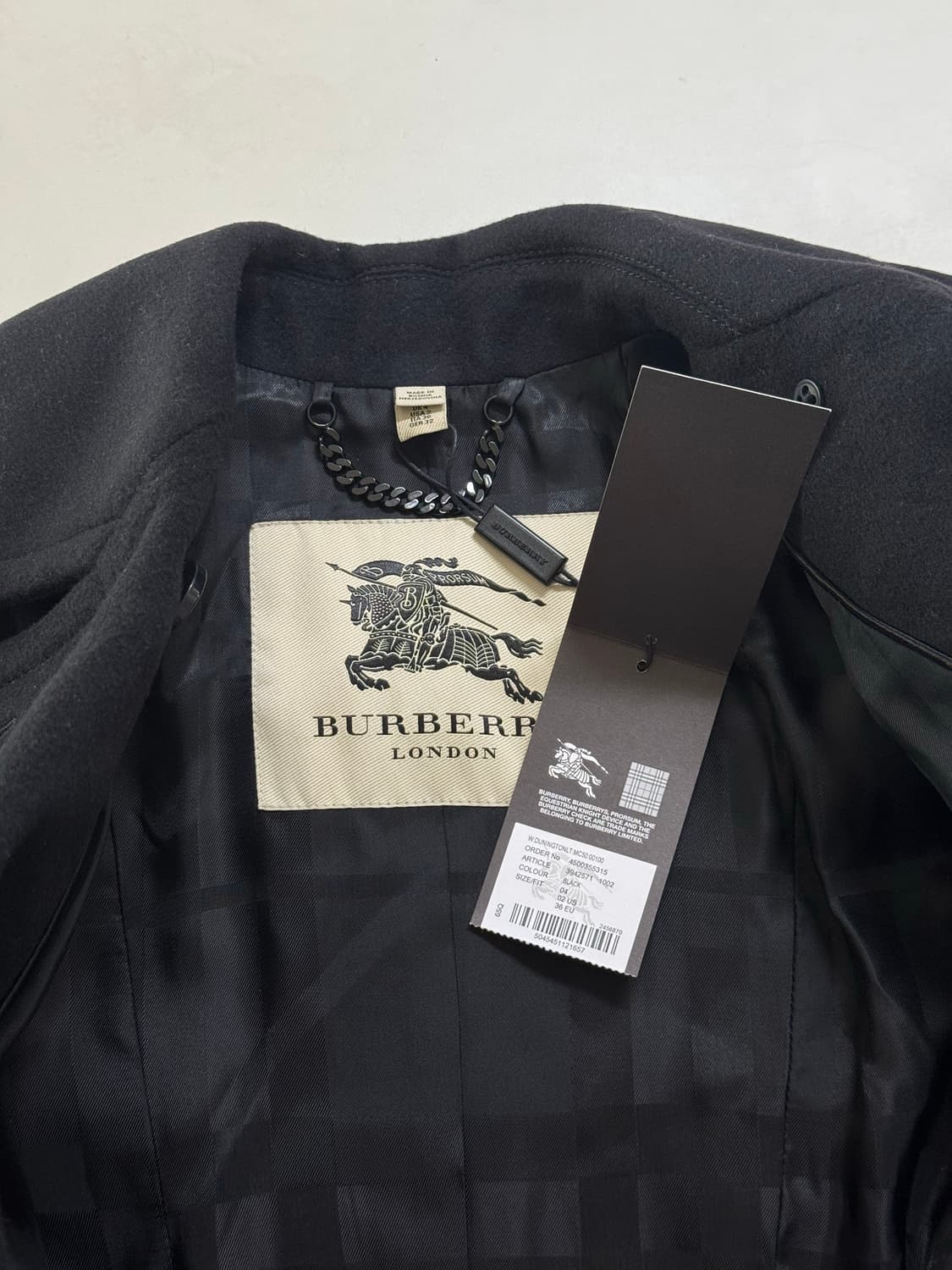 버버리 런던 울 캐시미어 더블 코트(새상품) 상품이미지5