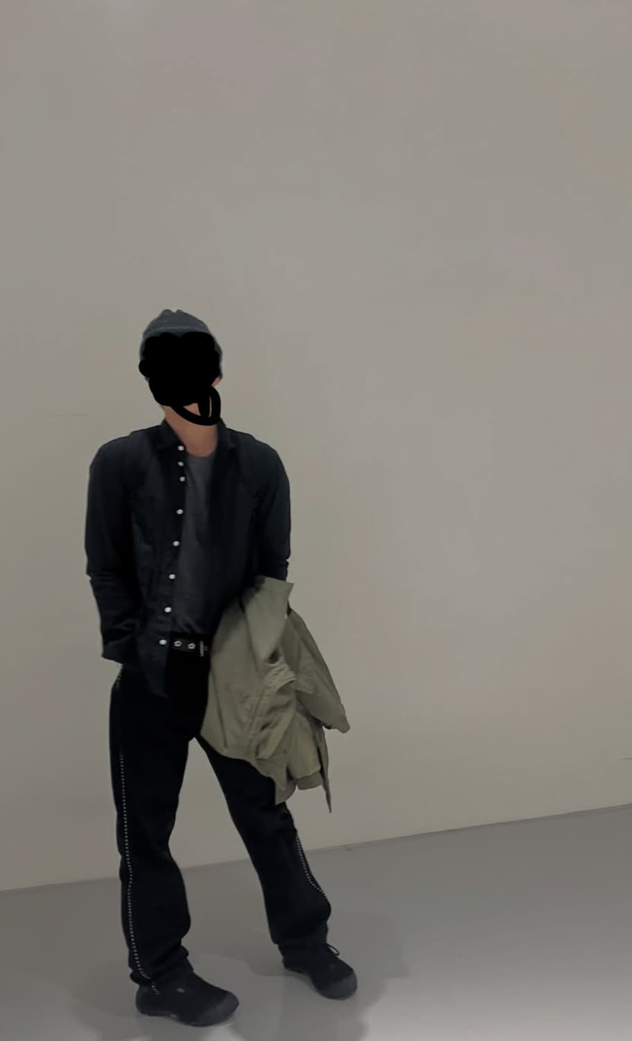 Prt스터드 팬츠(실착o샘플) 상품이미지4