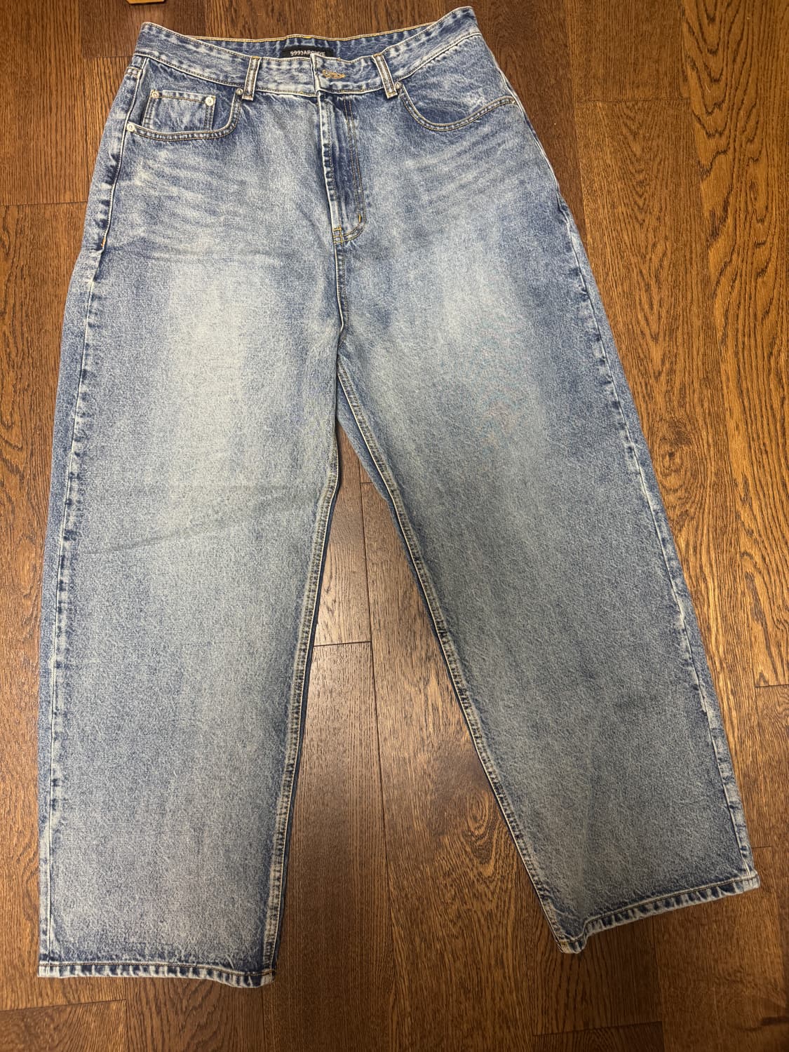 9999아카이브 linking wide데님팬츠(3) 상품이미지3