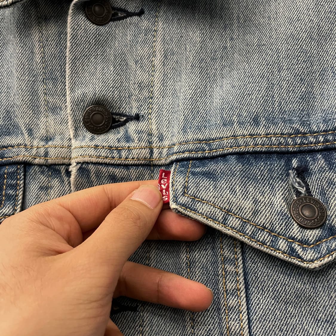 리바이스 빈티지 워시드 데님 트러커 자켓 상품이미지5