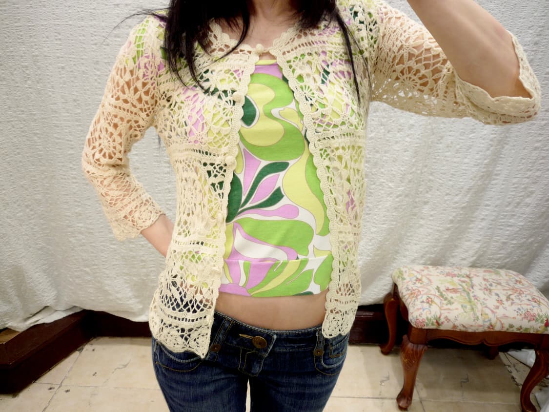 crochet net cardigan 상품이미지1