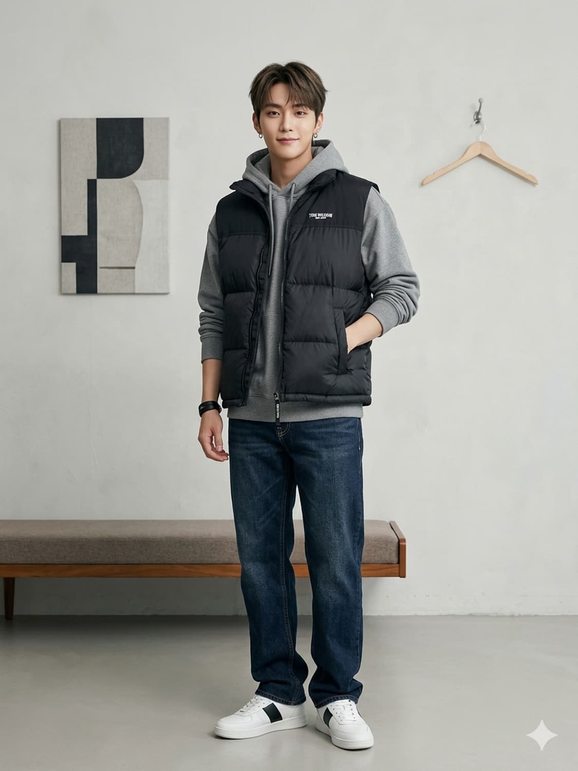 트루릴리전(TRUE RELIGION) 블랙 패딩 베스트 조끼 상품이미지1