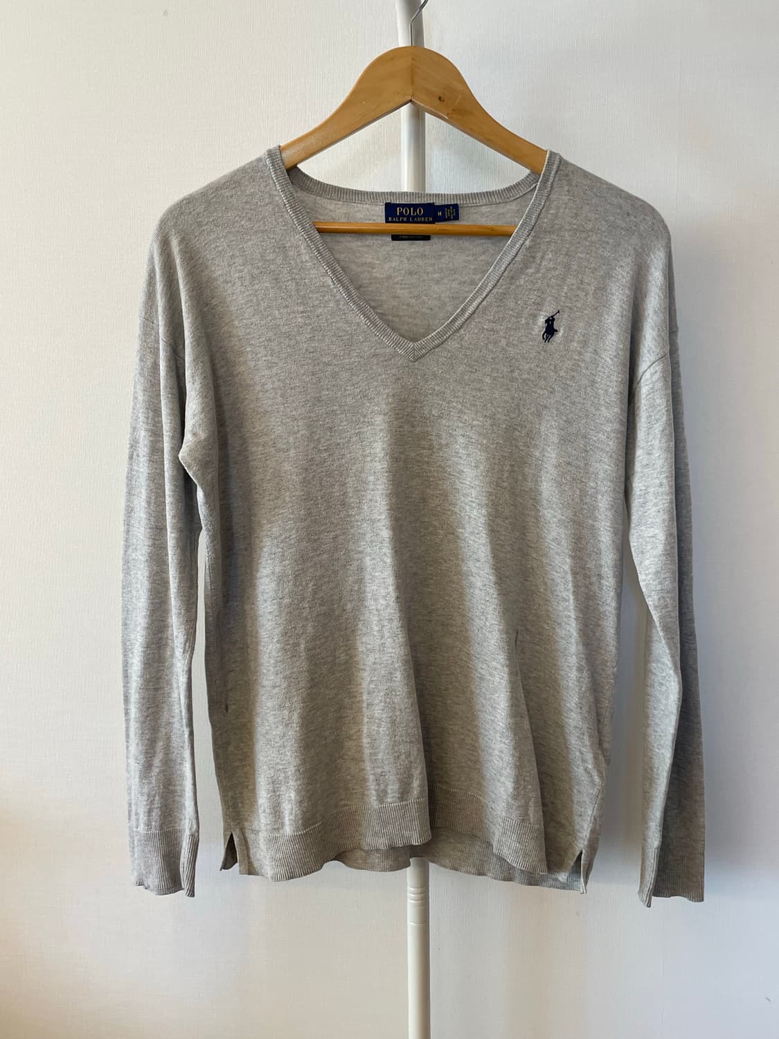 Polo Ralph Lauren 피마코튼 브이넥 니트 스웨터  상품이미지1