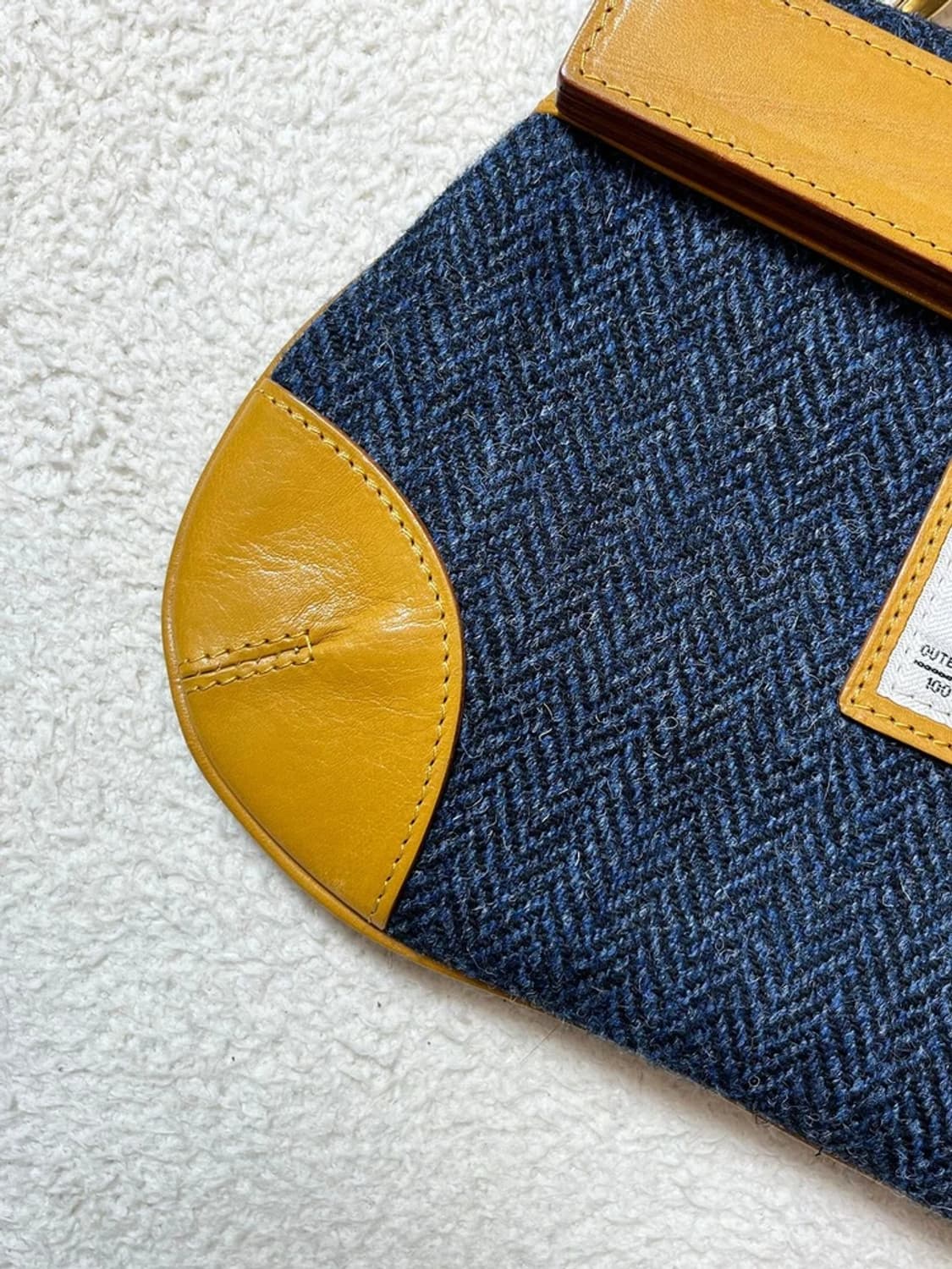 MASCOLANZA X 해리스트위드 헤링본 핸드백 A1746 상품이미지3