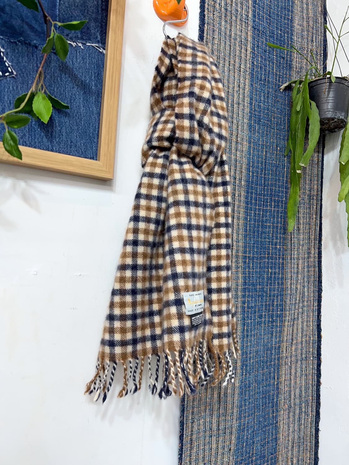 AQUASCUTUM  Check Cashmere Muffler 상품이미지5