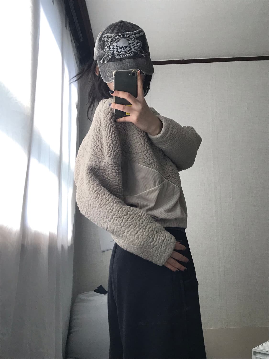 아디다스 베이지 코듀로이 후리스 상품이미지5