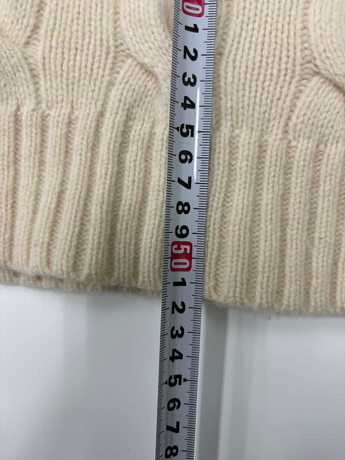 폴로 랄프로렌 신형 큐알택 케이블 아이보리 핀터깔 걸즈 크루넥 니트(XS 상품이미지8