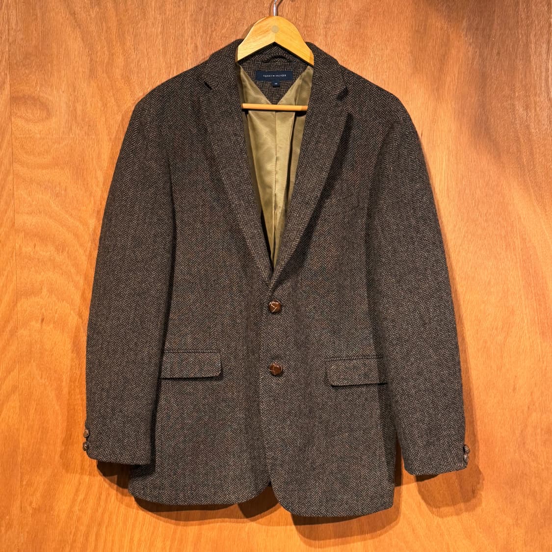 타미힐피거 울 헤링본 트위드 자켓 L 블레이저 상품이미지1