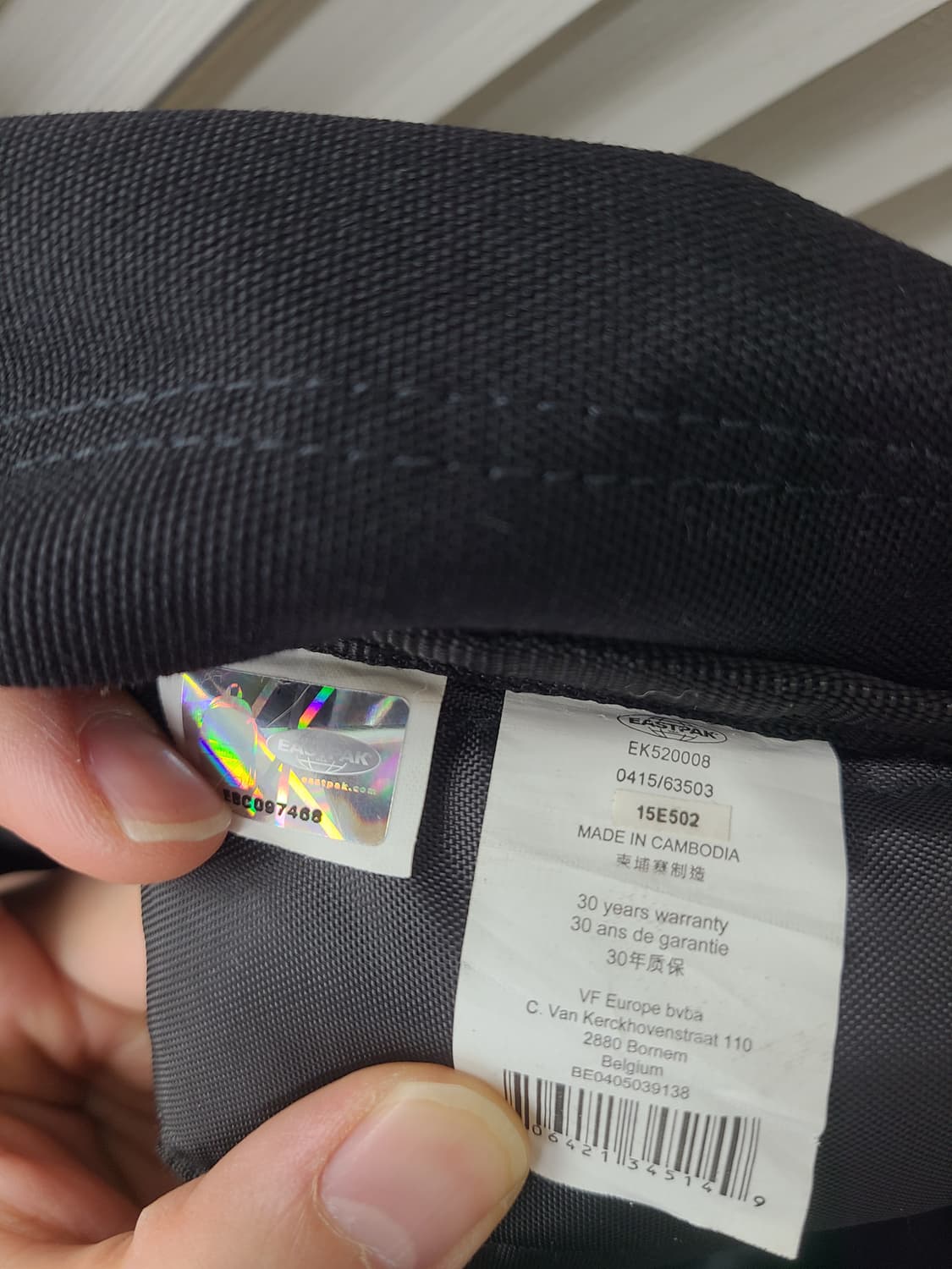 이스트팩 프로바이더 블랙 백팩 상품이미지6