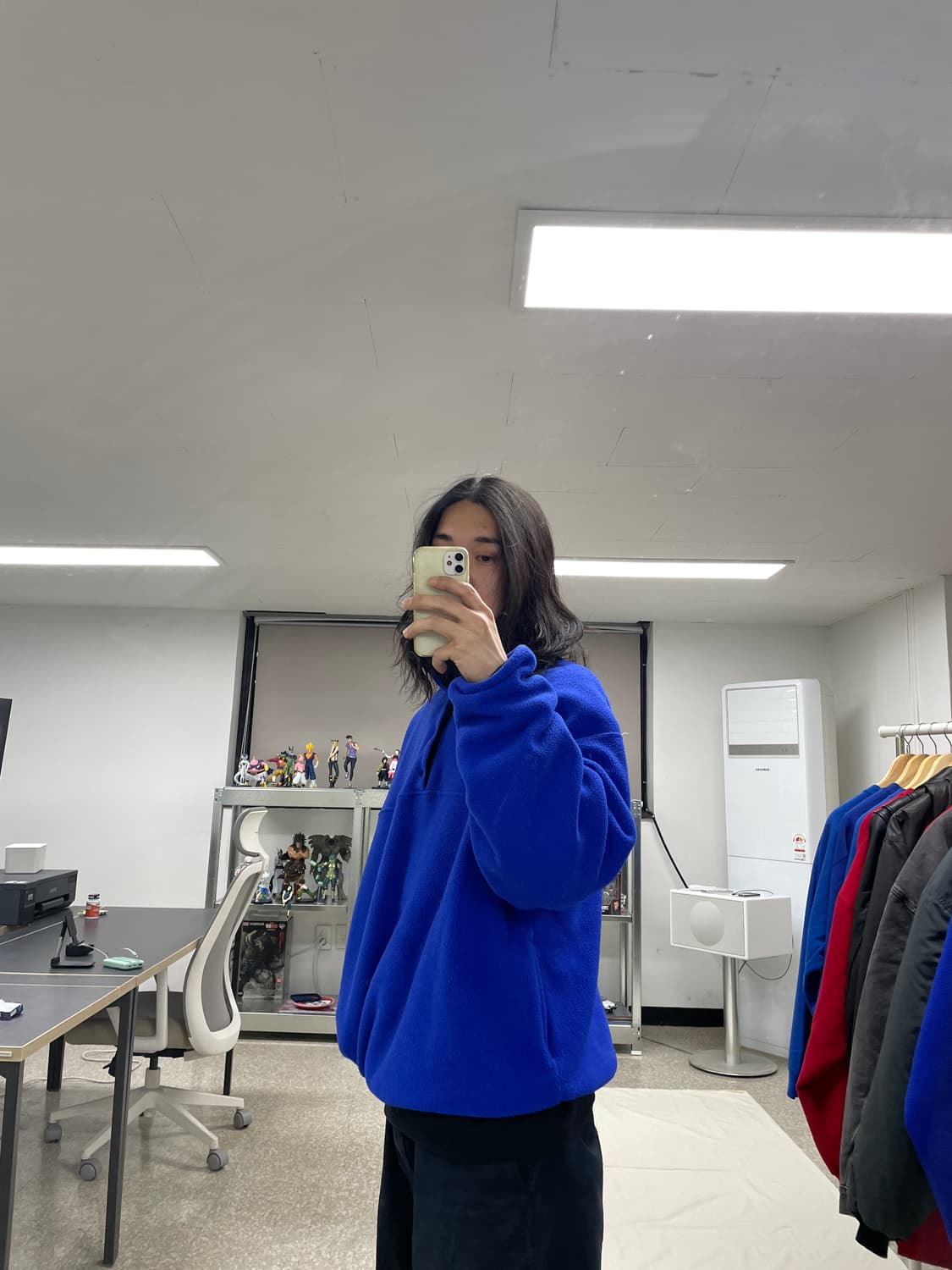 [XL]90s Russell러셀made USA 후리스 풀오버 플리스신칠라 상품이미지6