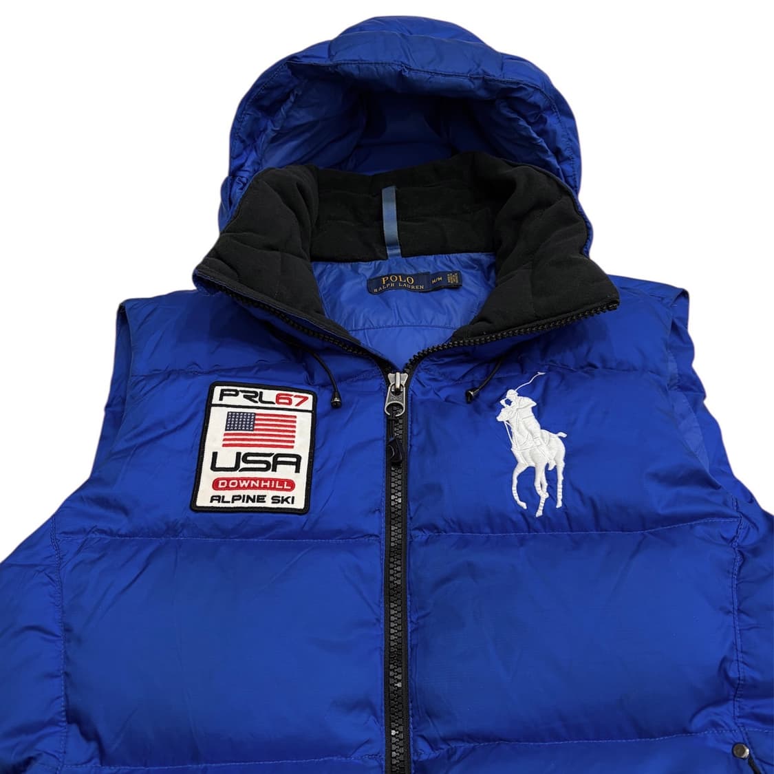 폴로 랄프로렌 치프키프 빅포니 USA 패딩 조끼 베스트 m (가루 나옴) 상품이미지3