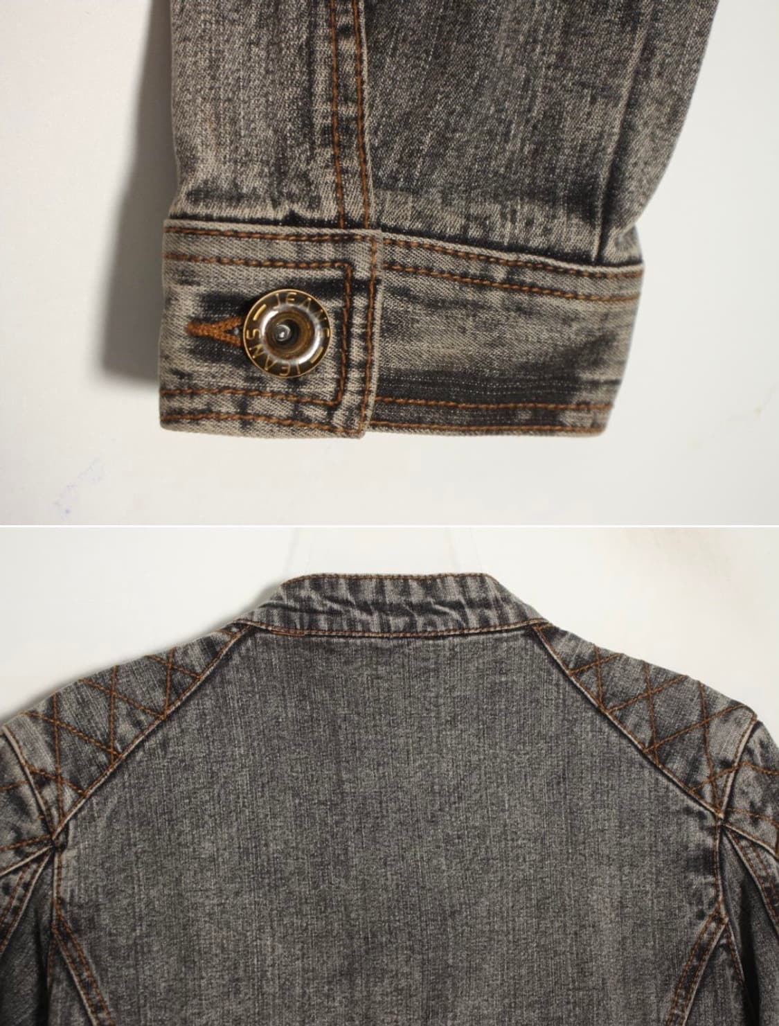 W.A.Z.P grunge  denim bike jacket 상품이미지4