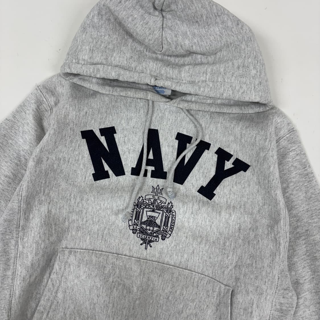 챔피온 리버스위브 NAVY 후드티  상품이미지4