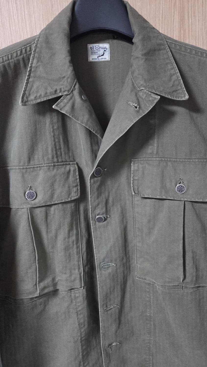 (착샷) 오어슬로우 m43 퍼티그 hbt 아미 자켓 상품이미지2