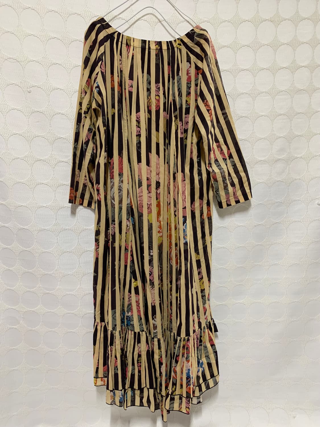 Dries van noten스트라이프 플로럴 원피스 상품이미지5