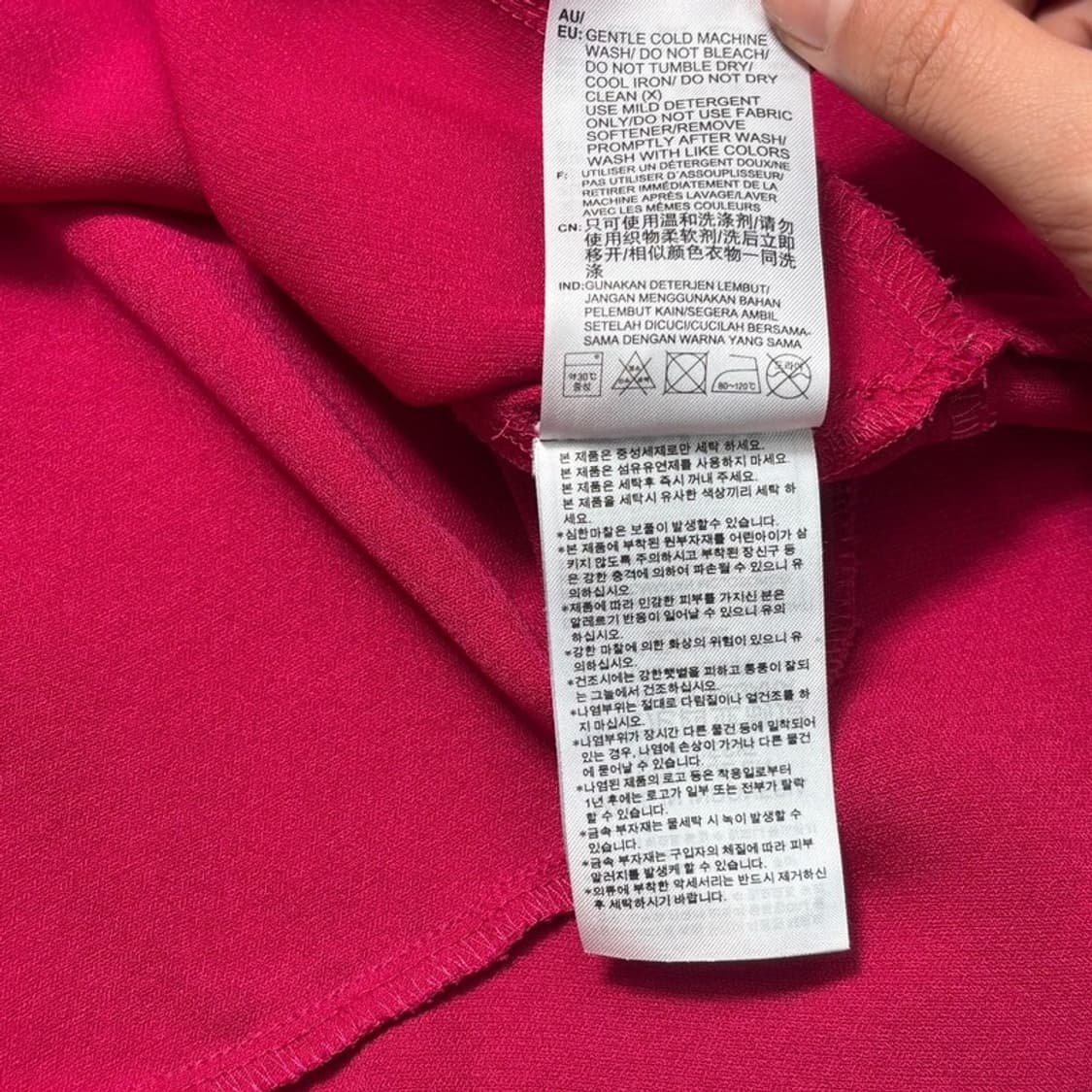 ADIDAS 삼선 스트라이프 원피스 핑크 S 상품이미지7