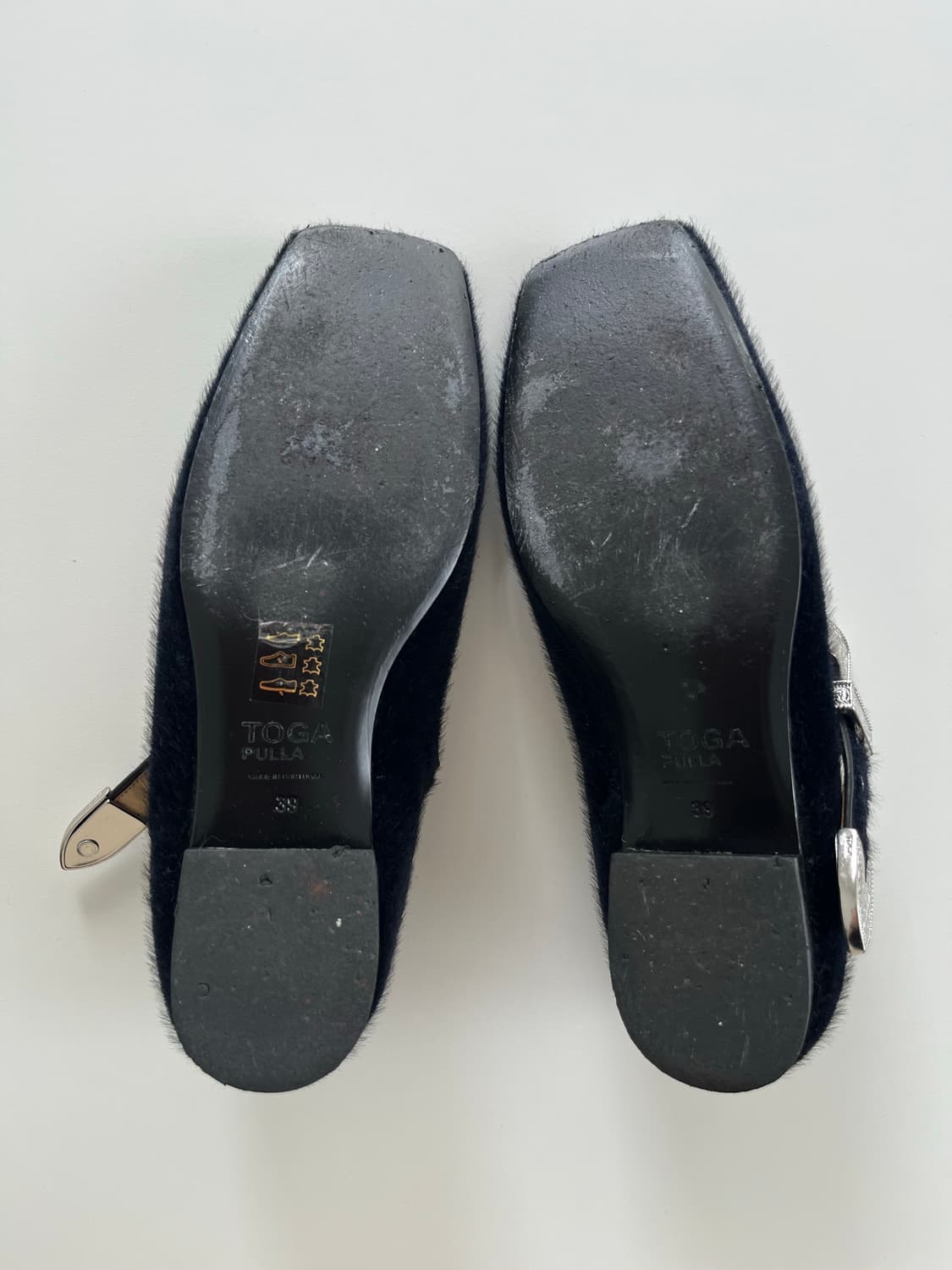black faux fur mary jane shoes 상품이미지10