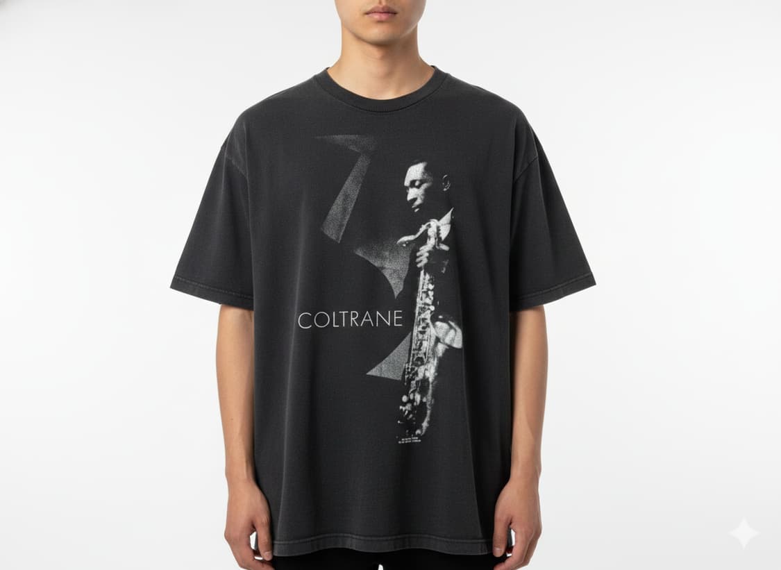 1991년 빈티지 재즈 John Coltrane 재즈 티셔츠 상품이미지1