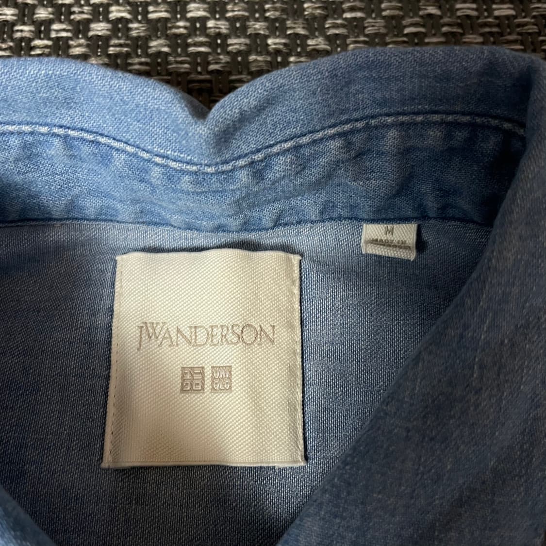 JW 앤더슨 유니클로 연청 데님 셔츠 M 상품이미지4