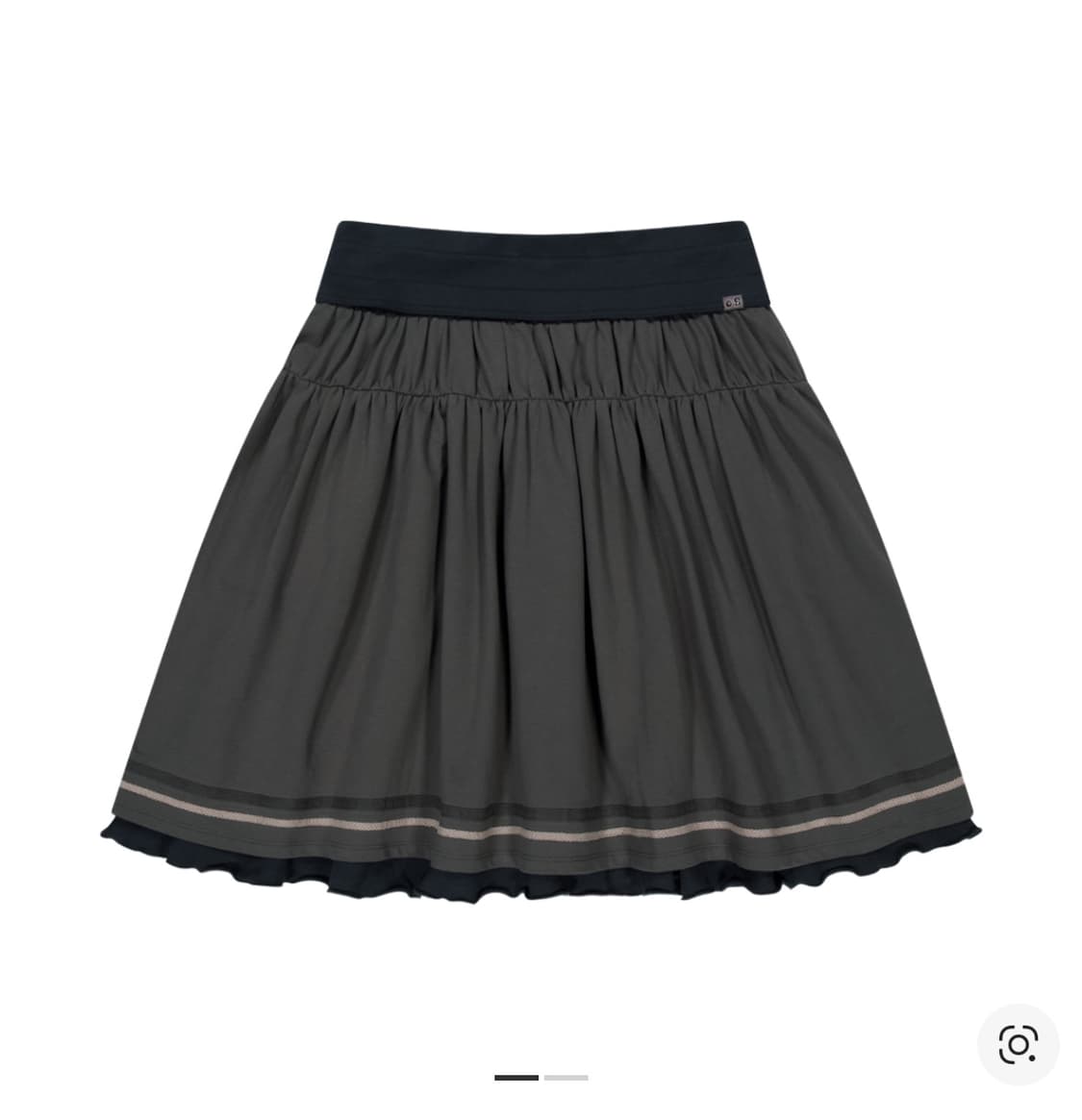 코이세이오 브라이스 폴딩 셔링 스커트 챠콜 2 사이즈 상품이미지1