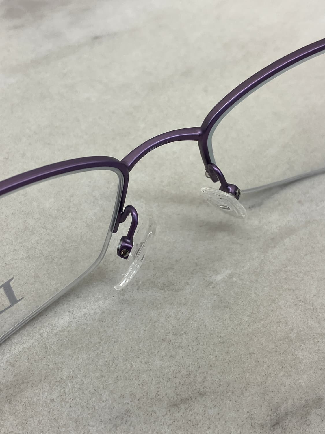 디올 Dior 바이올렛 소프트 스퀘어 반무테 메탈 안경 상품이미지4