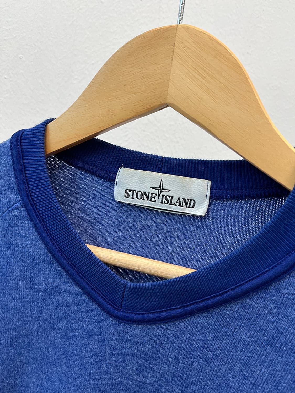 100-105) 스톤아일랜드 블루 코튼니트  상품이미지4