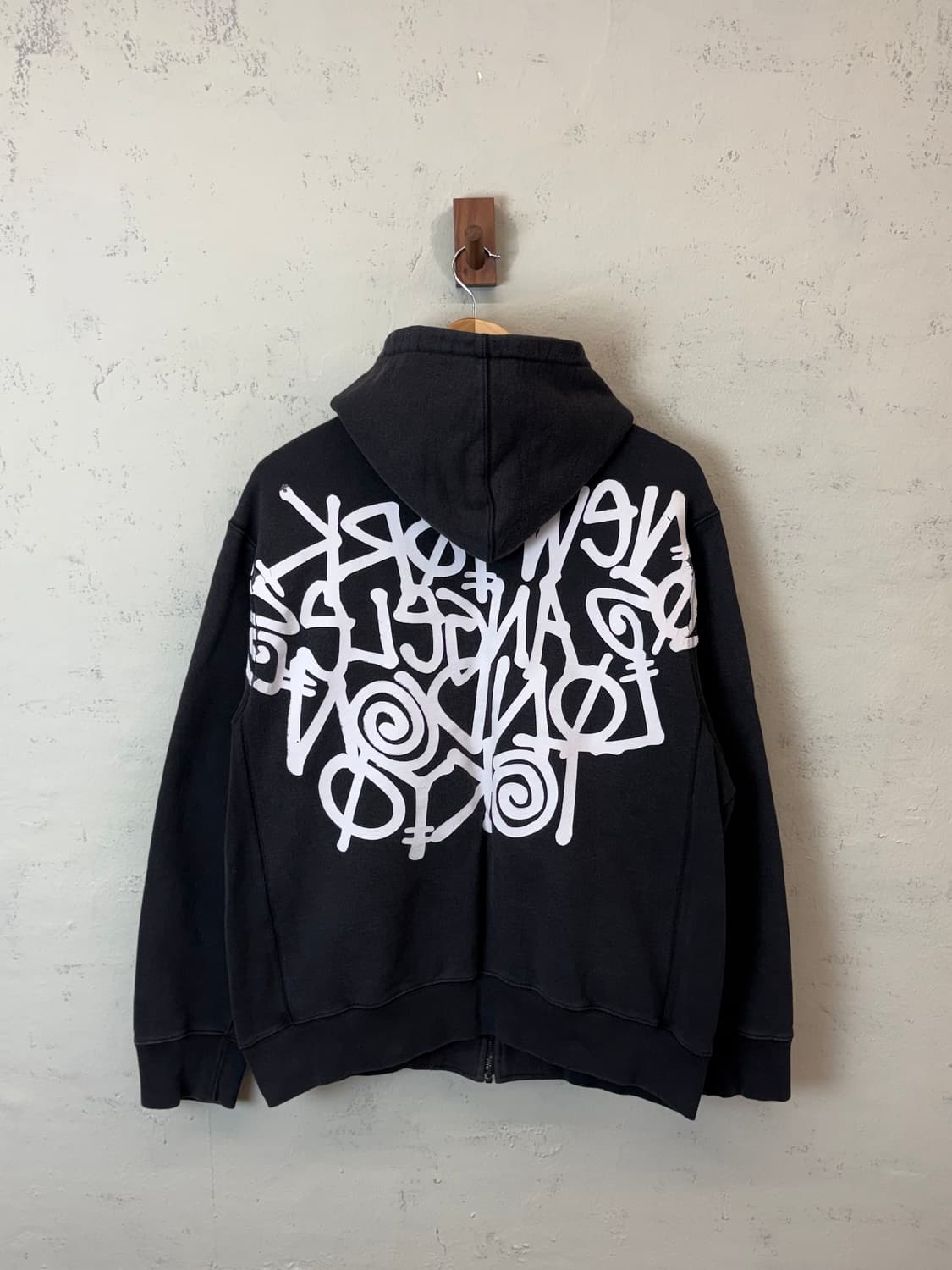 스투시 00s 아카이브 그래피티 월드투어 후드집업 상품이미지2