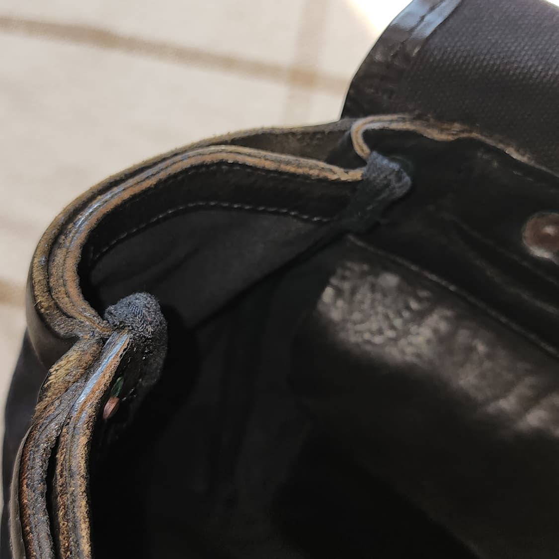 90s 폴로 퍼플라벨 캔버스 레더 포스트맨 메신져백 크로스백 상품이미지9