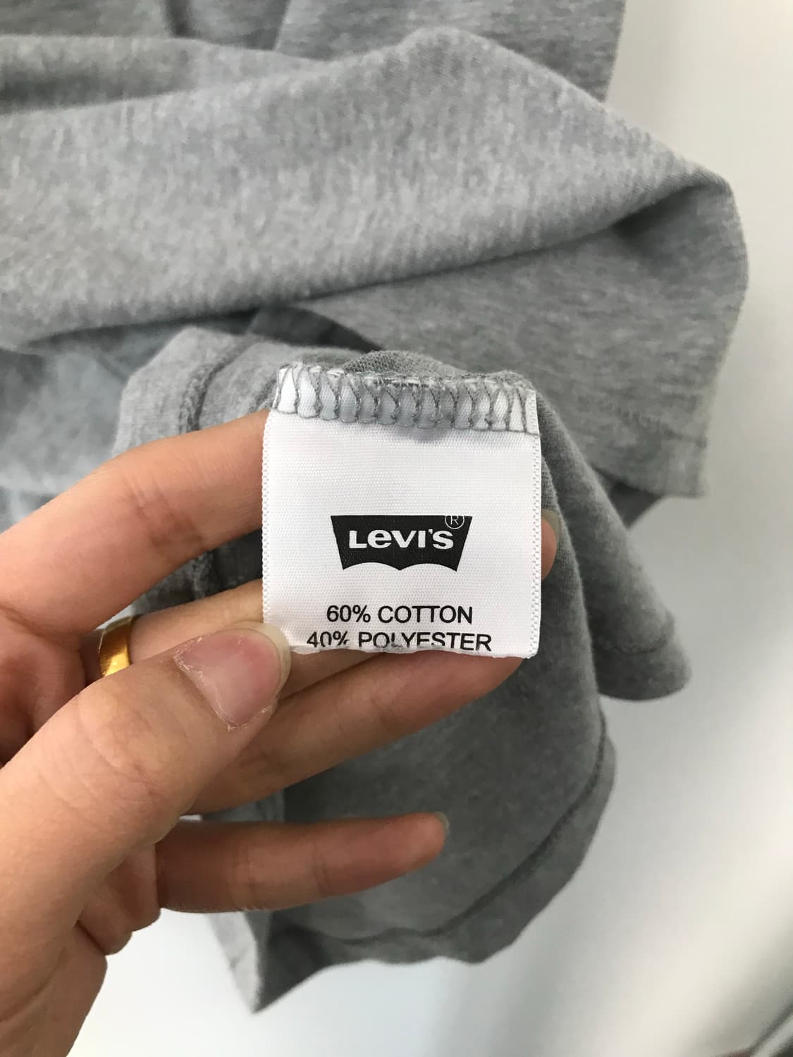 리바이스 스펠아웃 그레이 반팔 티셔츠 상품이미지4