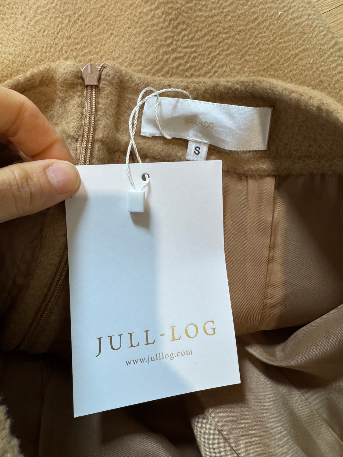 새상품 jull log 줄로그 울 캐시 스커트 상품이미지2