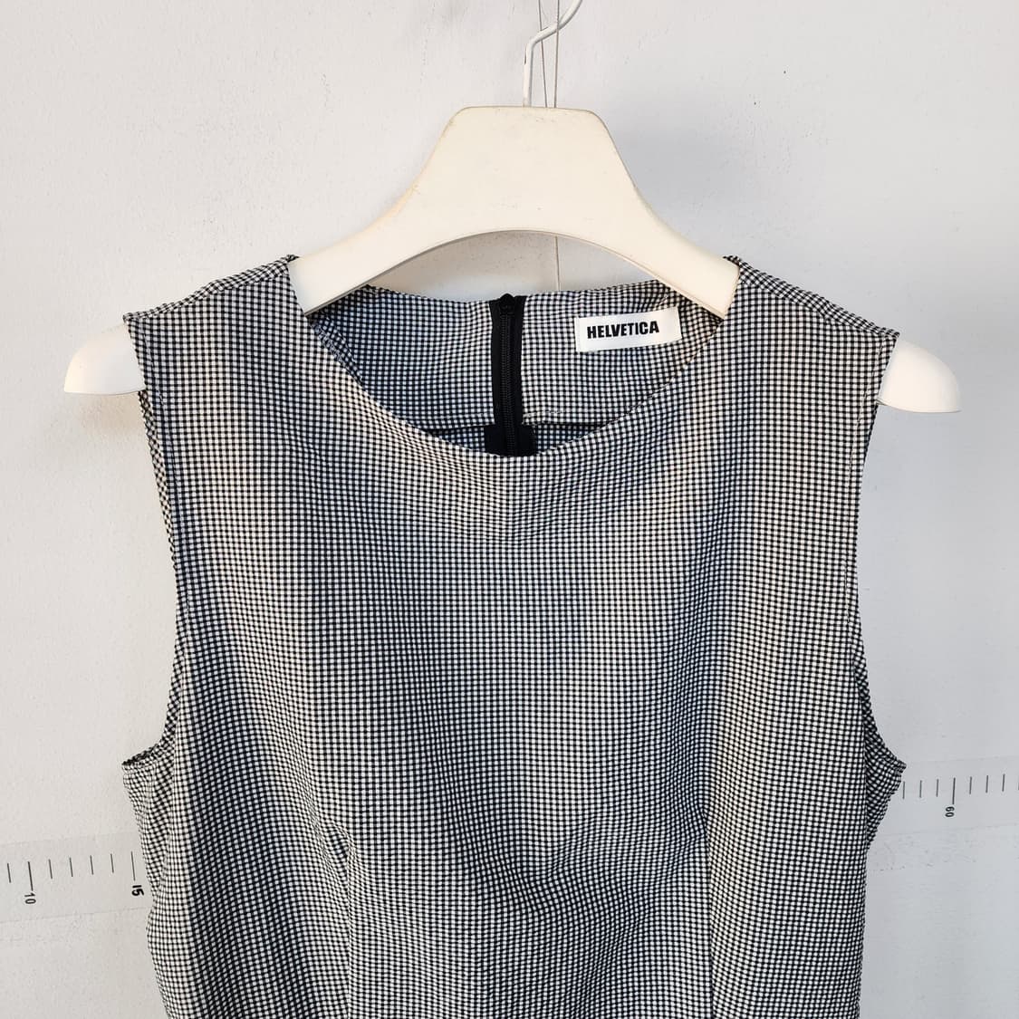 HELVETICA 하운드체크 롱 원피스 상품이미지2