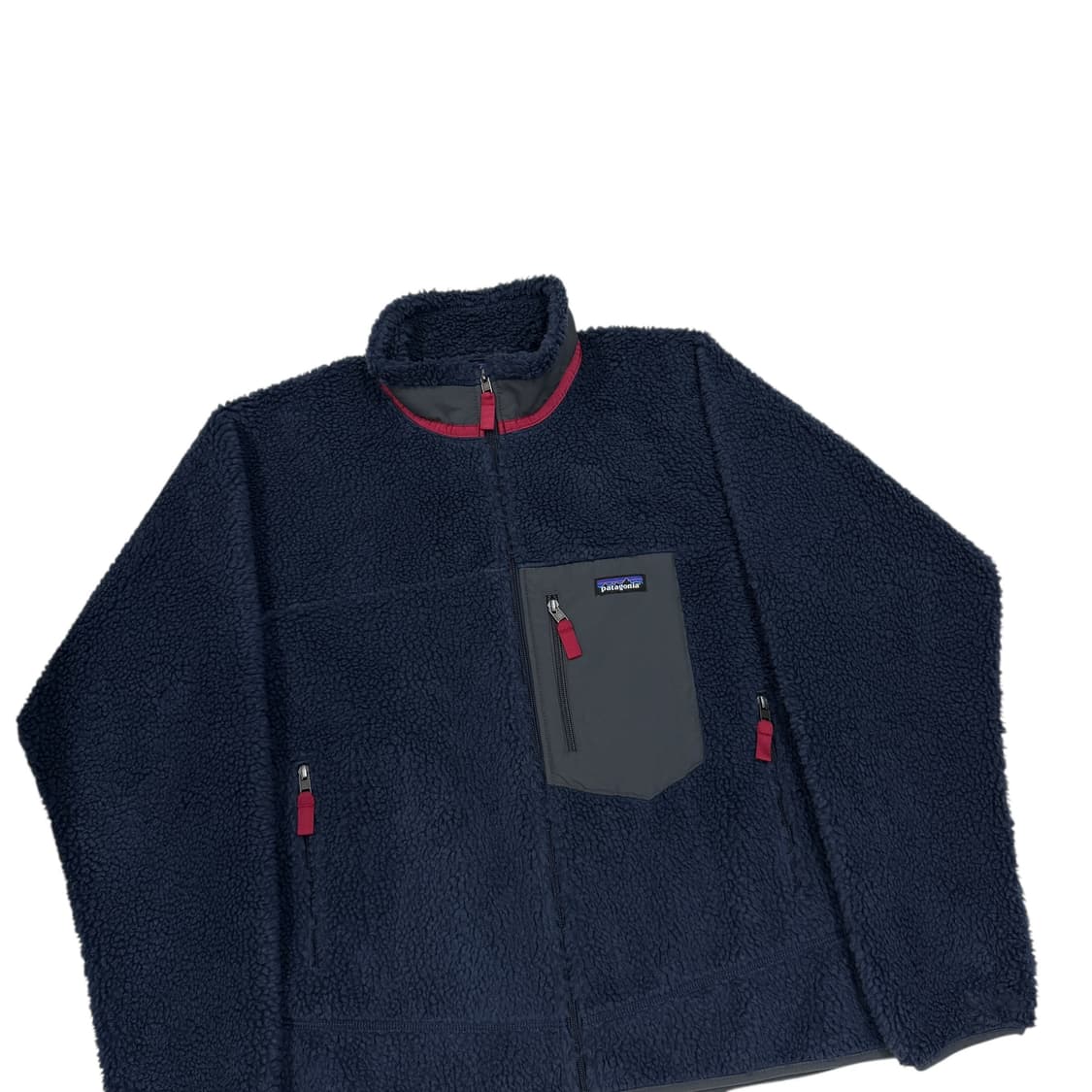 파타고니아 클래식 레트로X 후리스 자켓 뉴 네이비 왁스 레드 L 상품이미지2