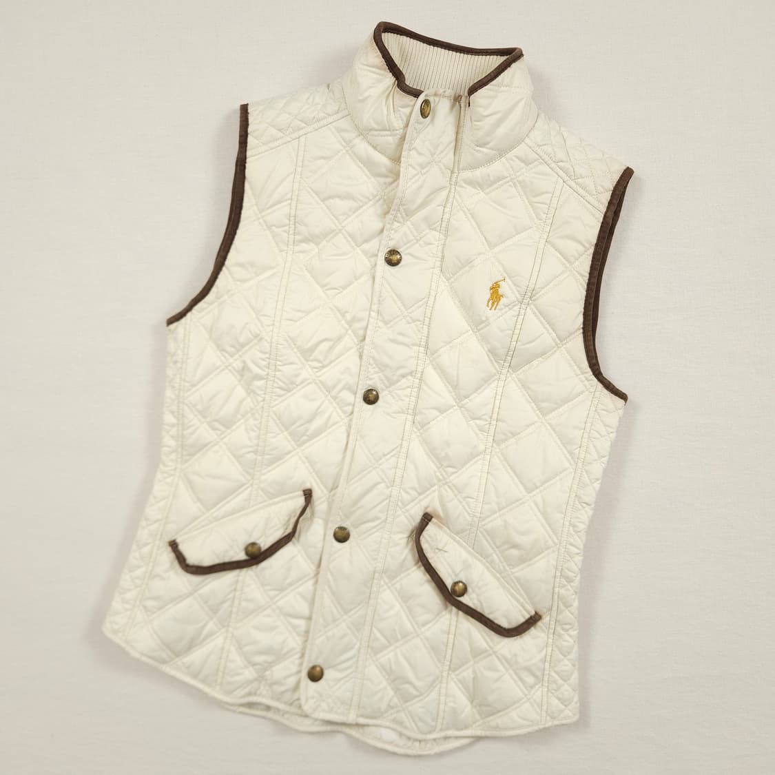 (여성S)폴로랄프로렌 퀄팅 베스트 아이보리 상품이미지2