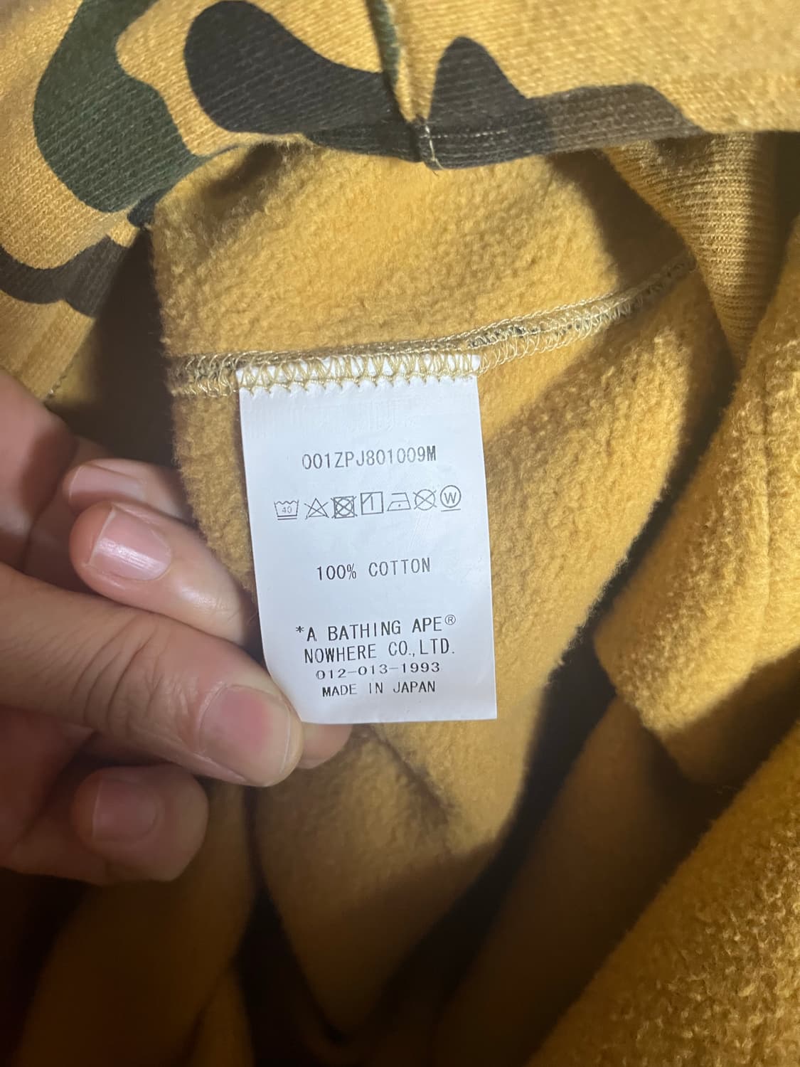 베이프 샤크 후드집업 황계 L 상품이미지5
