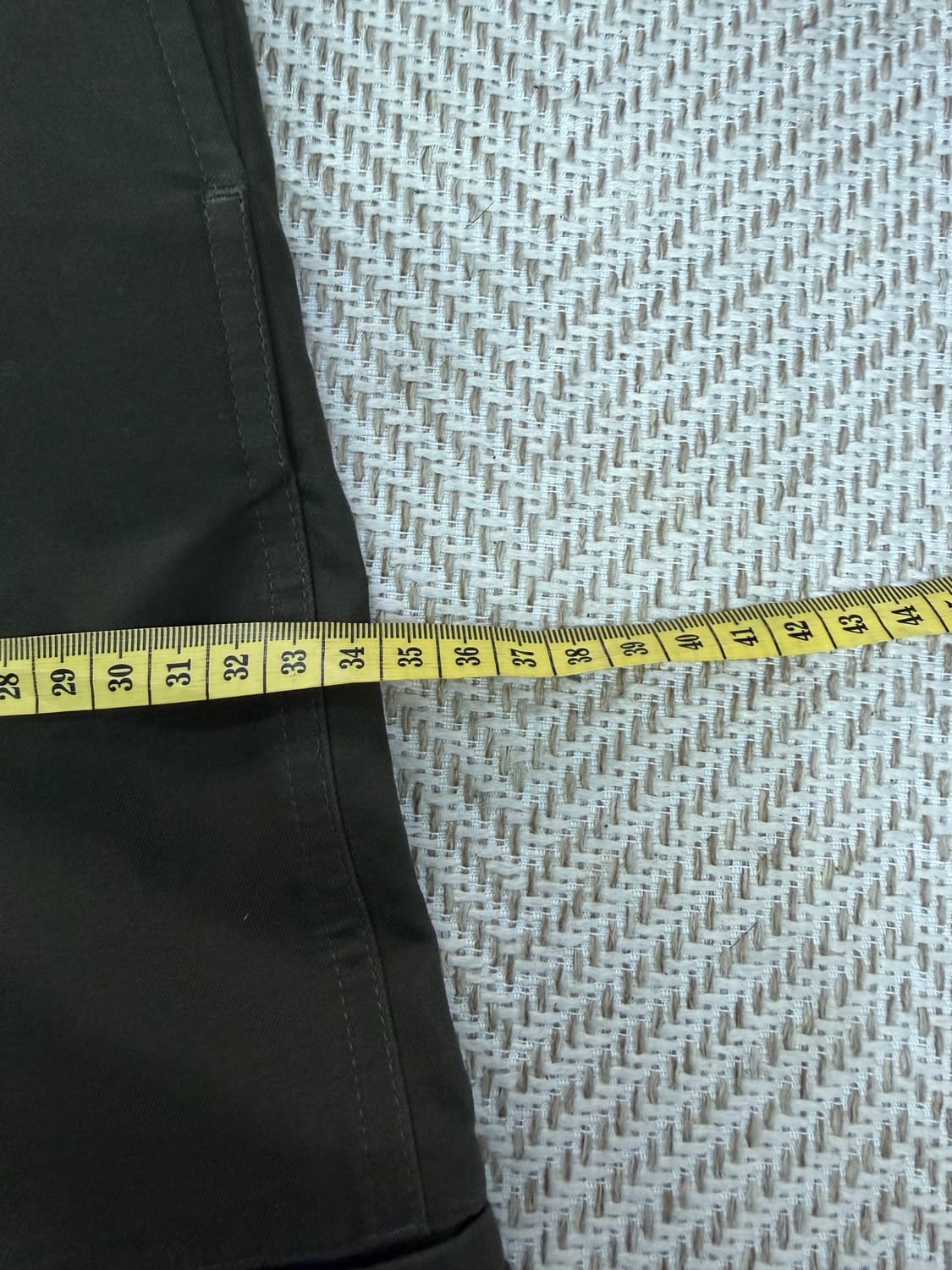 정품) COS 코스 남성 카키색 카고 밴딩 면바지 46 상품이미지9