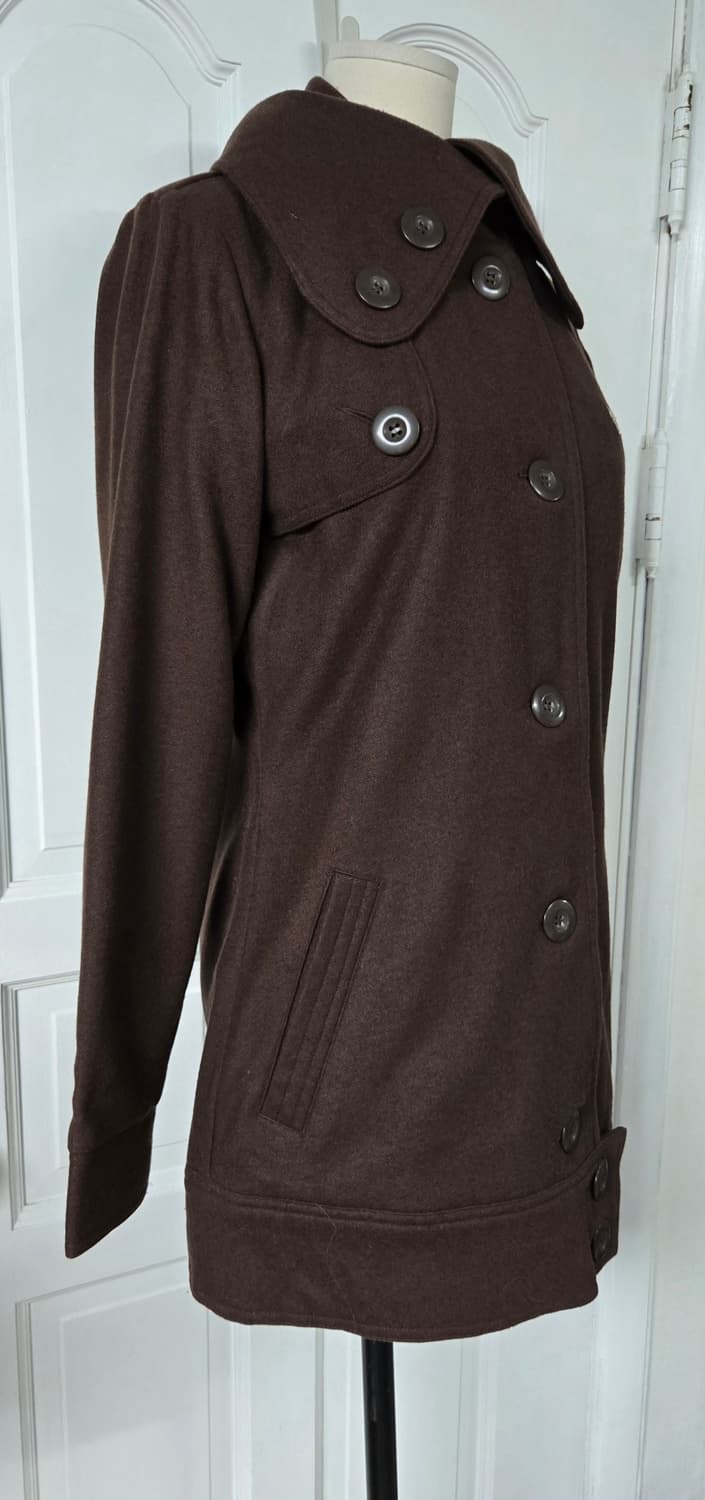 00s 아디다스 오리지널 브라운 울코트 상품이미지4