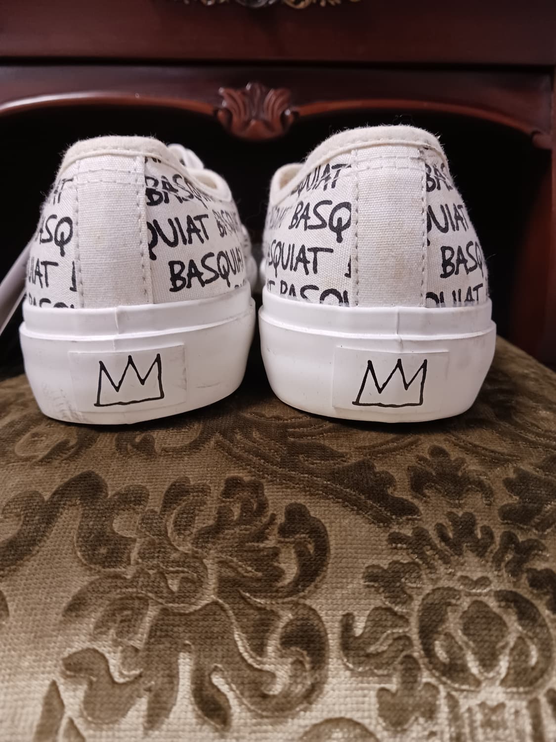 바스키아 아티스틱 스니커즈 레터링 화이트 상품이미지5