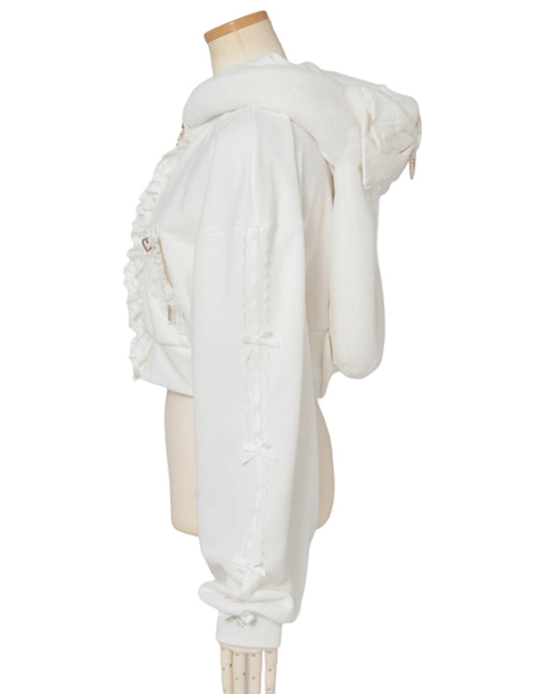 리즈리사 우사미미 크롭 후드집업 양산형 상품이미지4