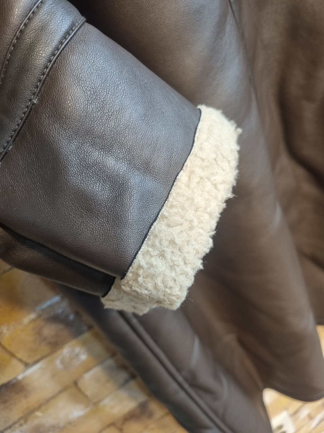 Blue de Genes 무스탕 코트 L 상품이미지3