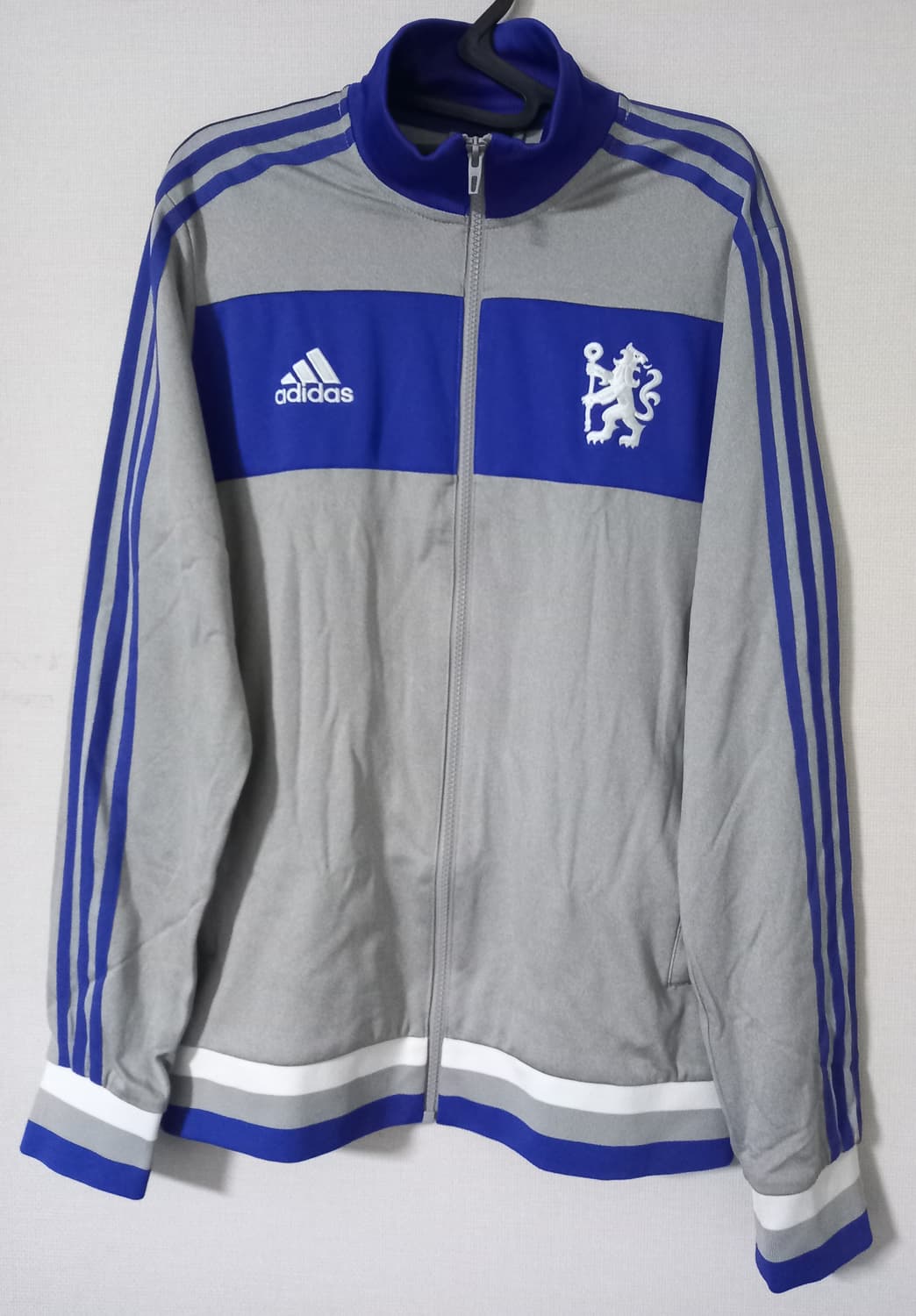 아디다스 첼시 그레이 블루 트랙탑 져지집업 100/L 상품이미지1