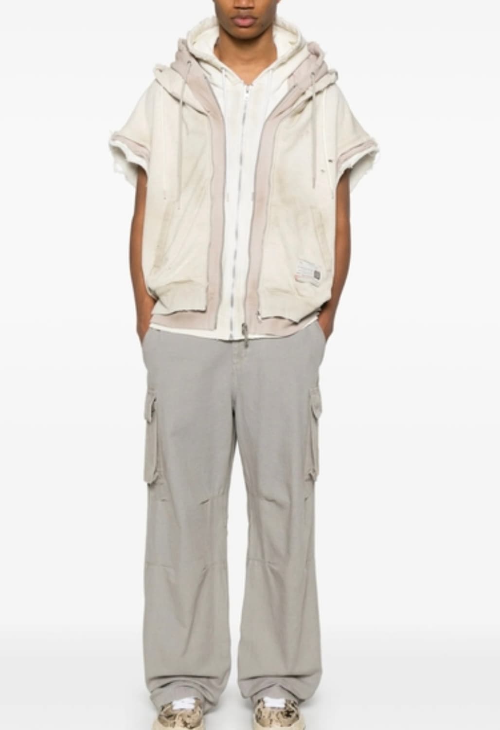 미하라 야스히로 트리플 레이어드 집업 후드 상품이미지1