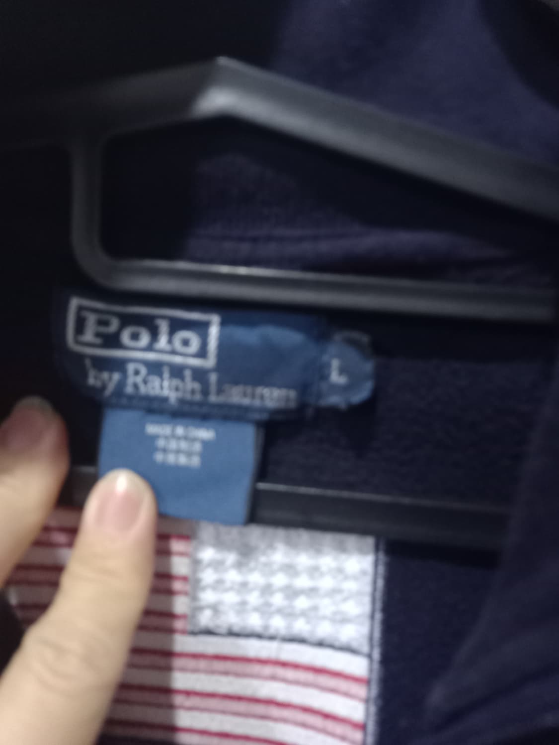 폴로 POLO 빅포니 USA 성조기 집업 100/L 상품이미지4