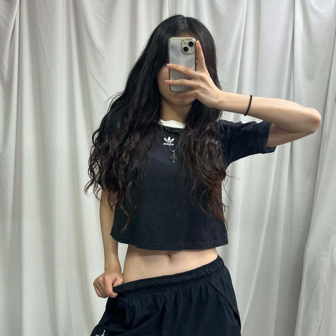 Adidas small logo crop T-shirts 상품이미지1