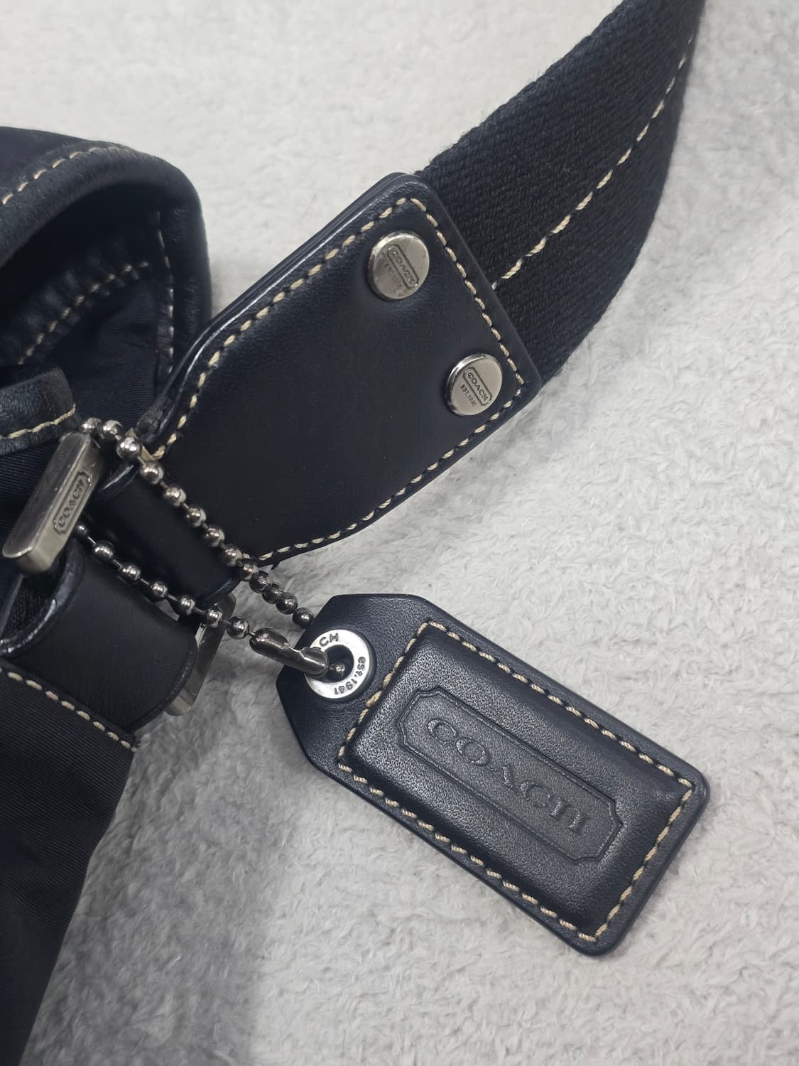 코치 바릭 나일론 맵 백 블랙 상품이미지6