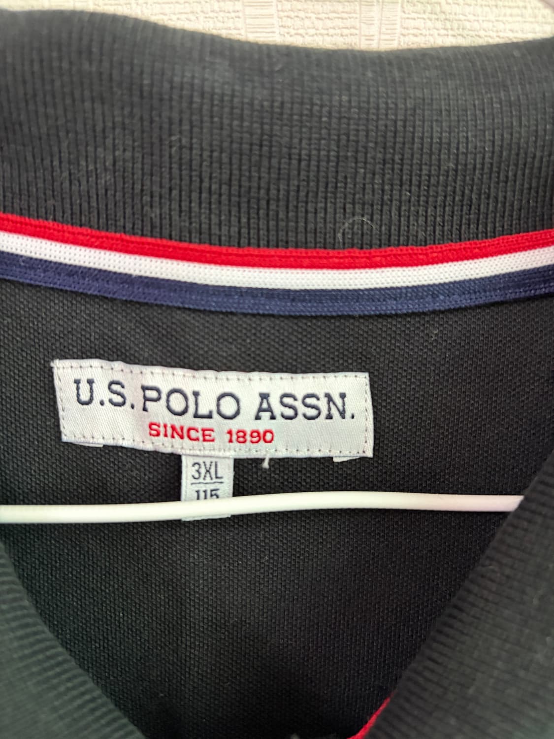 US 폴로 아슨 블랙 반팔 카라티 상품이미지4